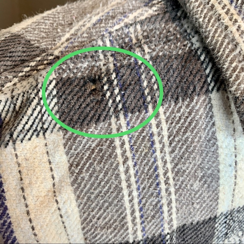 Five Brother Sapko Plaid Gray Button Shirt Large - Picture 4 of 4